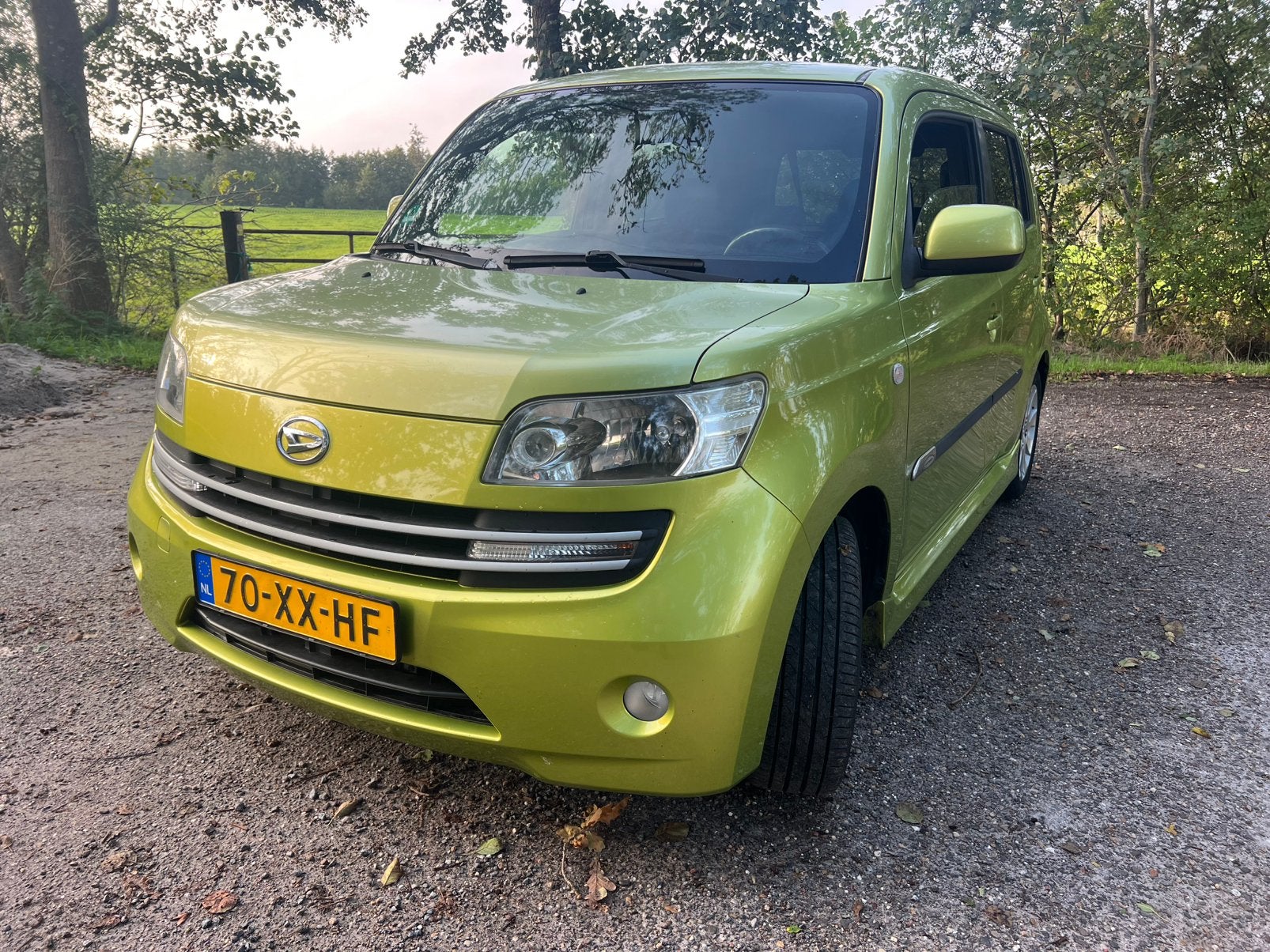 Daihatsu Materia 1.3 2007 Groen, Auto's, Voorwielaandrijving, 40 €/maand, Zwart, 4 cilinders