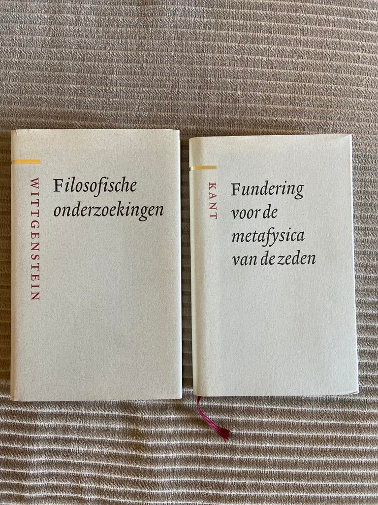 Filosofische onderzoeken & Fundering metafysica zeden, Ophalen of Verzenden, Gelezen, Wijsbegeerte of Ethiek