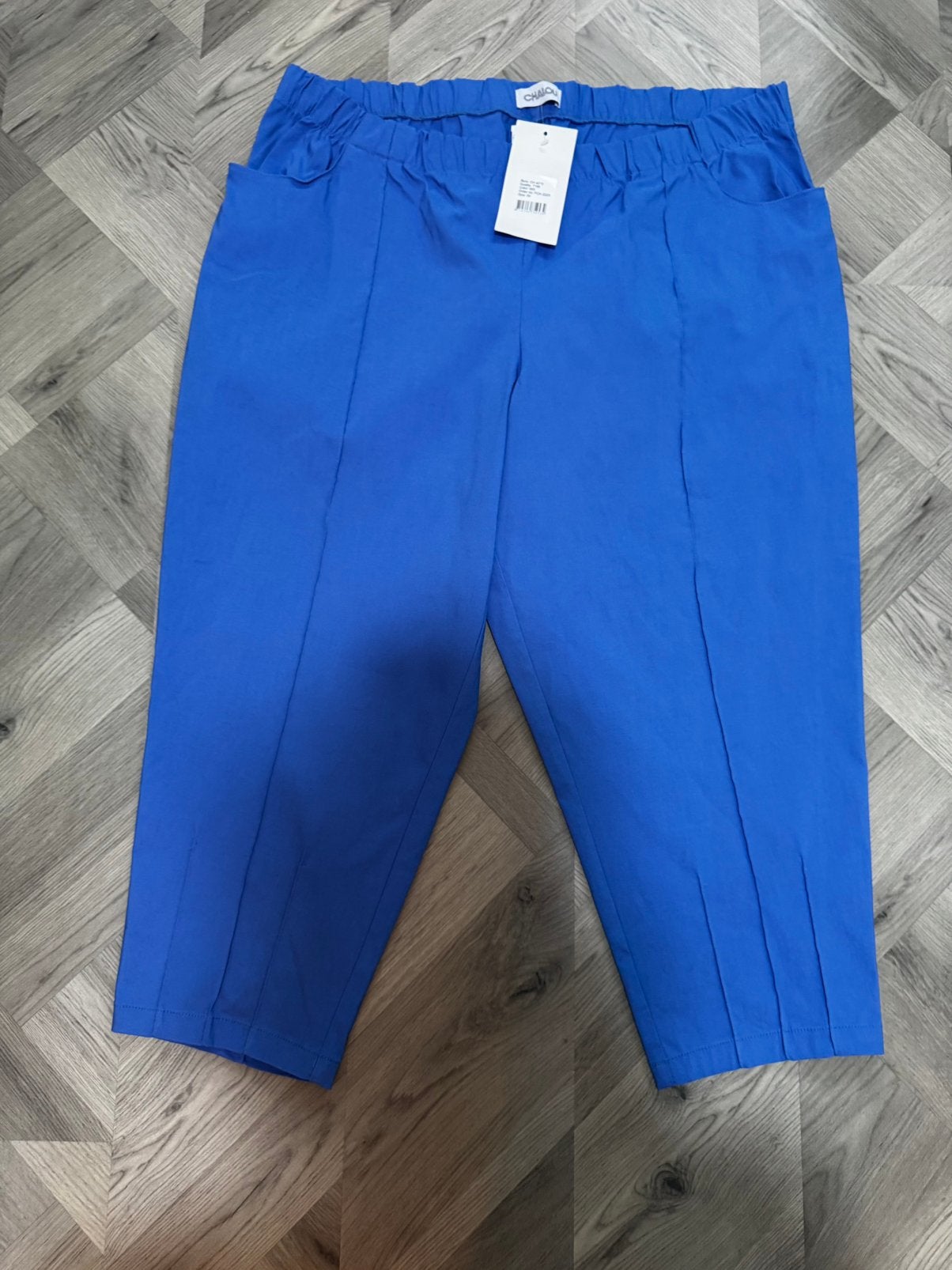 Chalou stretch broek maat 54, Verzenden, Nieuw, Blauw, Driekwart