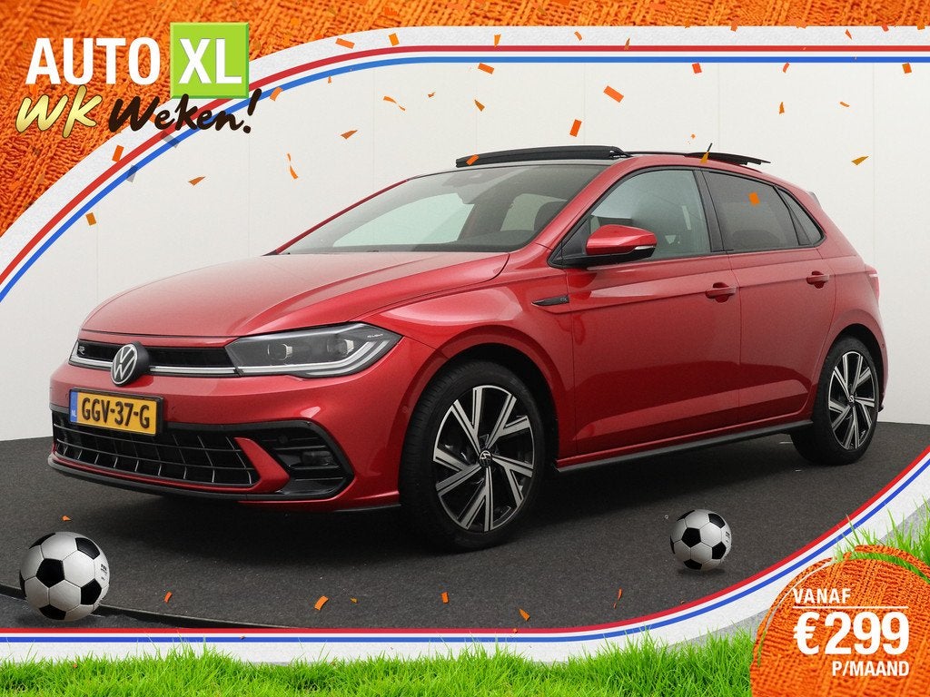 Volkswagen Polo 96PK Aut. R-Line Pano-dak IQ-Light Beats-Sou, Auto's, Volkswagen, Alcantara, Origineel Nederlands, Bedrijf, 600 kg