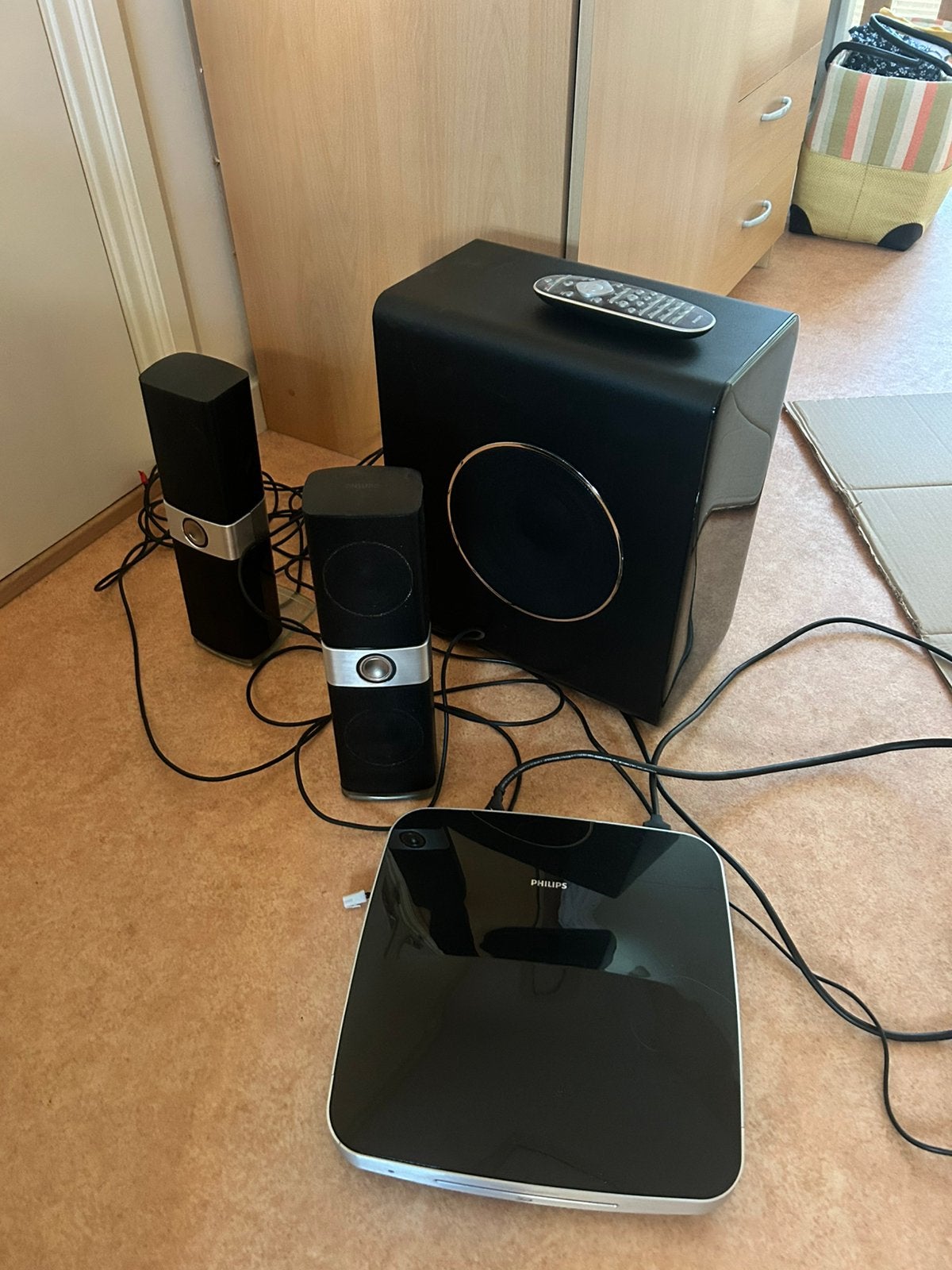 Home cinema set philips, Ophalen, Zo goed als nieuw, Philips, Dvd-speler