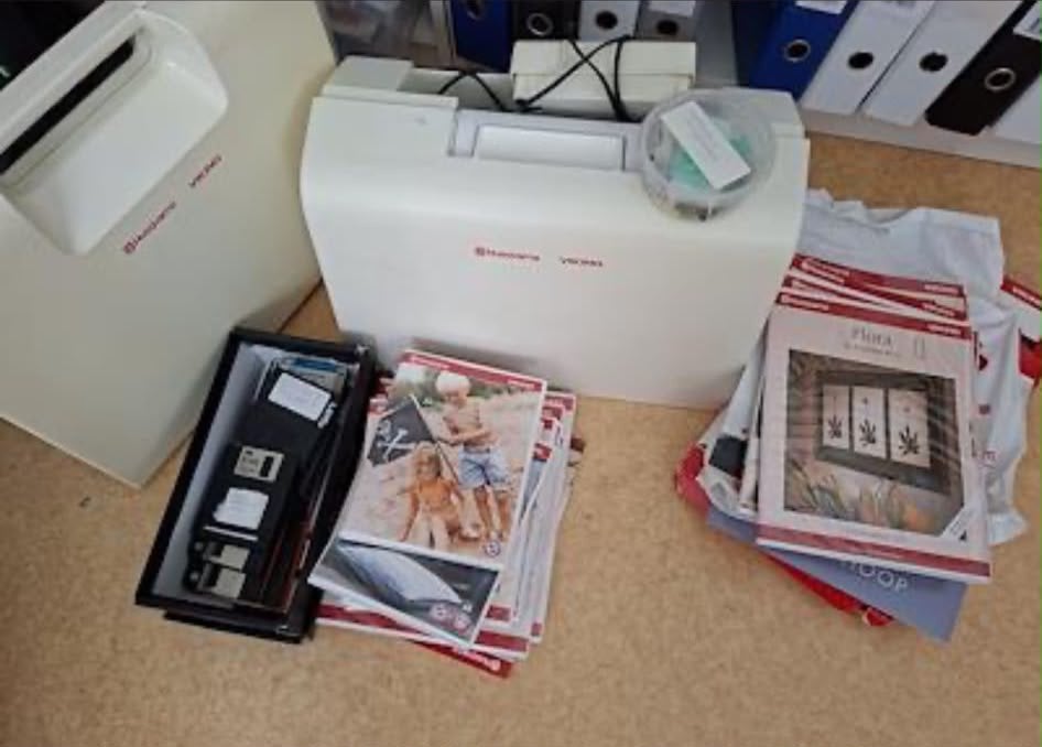 Borduur- naaimachine, Hobby en Vrije tijd, Naaimachines en Toebehoren, Ophalen, Gebruikt, Naaimachine, Husqvarna