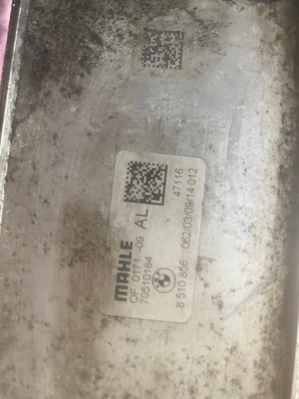 BMW Oliekoeler met filterhuis - Mahle 8 510 856, Auto-onderdelen, Ophalen of Verzenden, Gebruikt, BMW