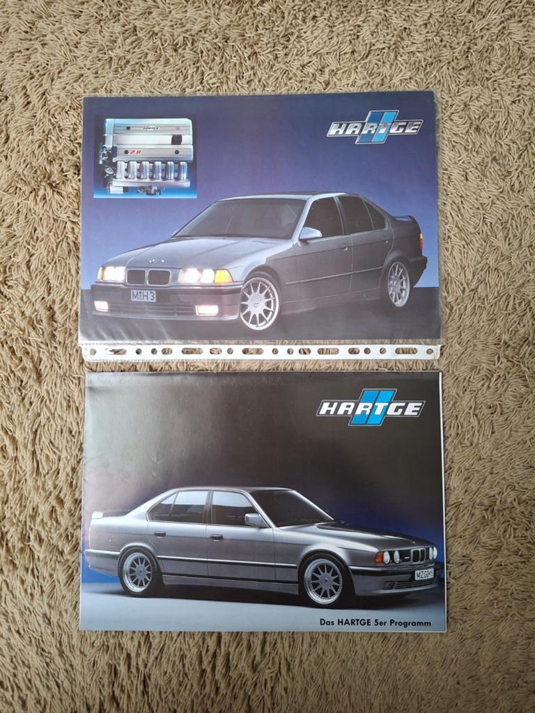Autofolder + leaflet Hartge BMW, Verzenden, Zo goed als nieuw, BMW