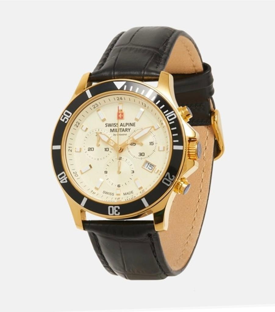 Nieuw Swiss Alpine Military horloge - Den Bosch, Overige merken, Overige materialen, Leer, Polshorloge