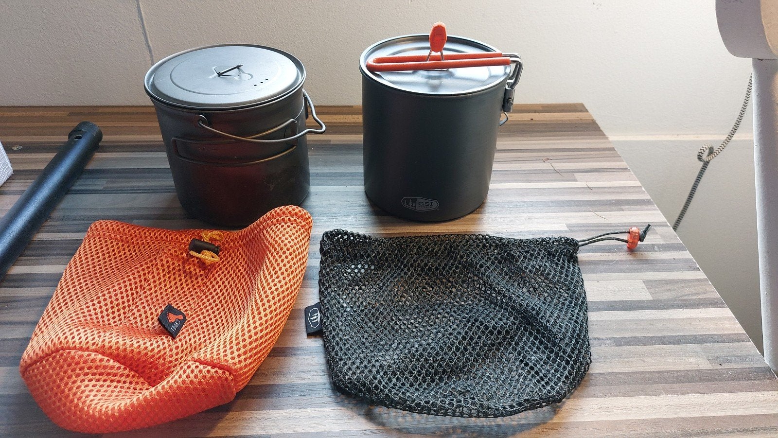 TOAKS Titanium 1100ml & GSI Outdoors 1000ml kookpotten, Caravans en Kamperen, Ophalen of Verzenden