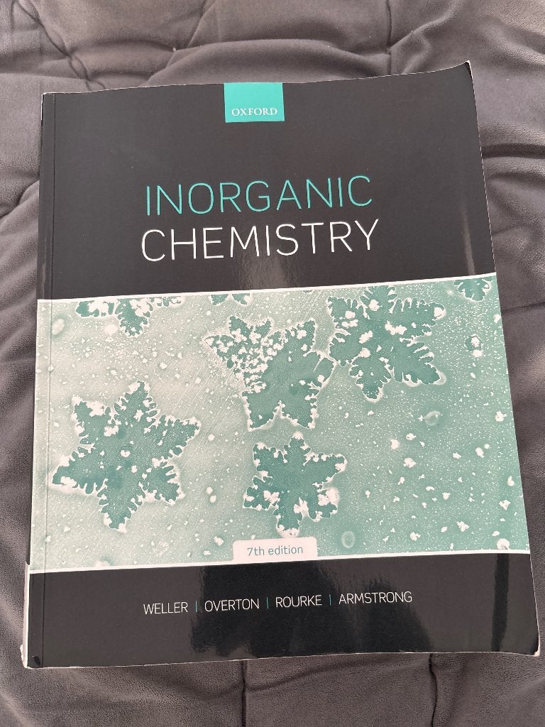 Inorganic chemistry Weller 7th edition