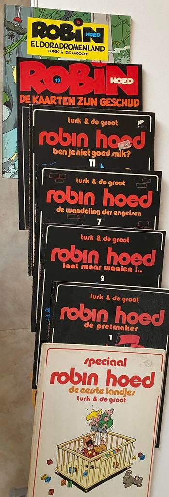 Robin Hoed stripboeken v Turk & de Groot, Meerdere stripboeken, Verzenden, Gelezen
