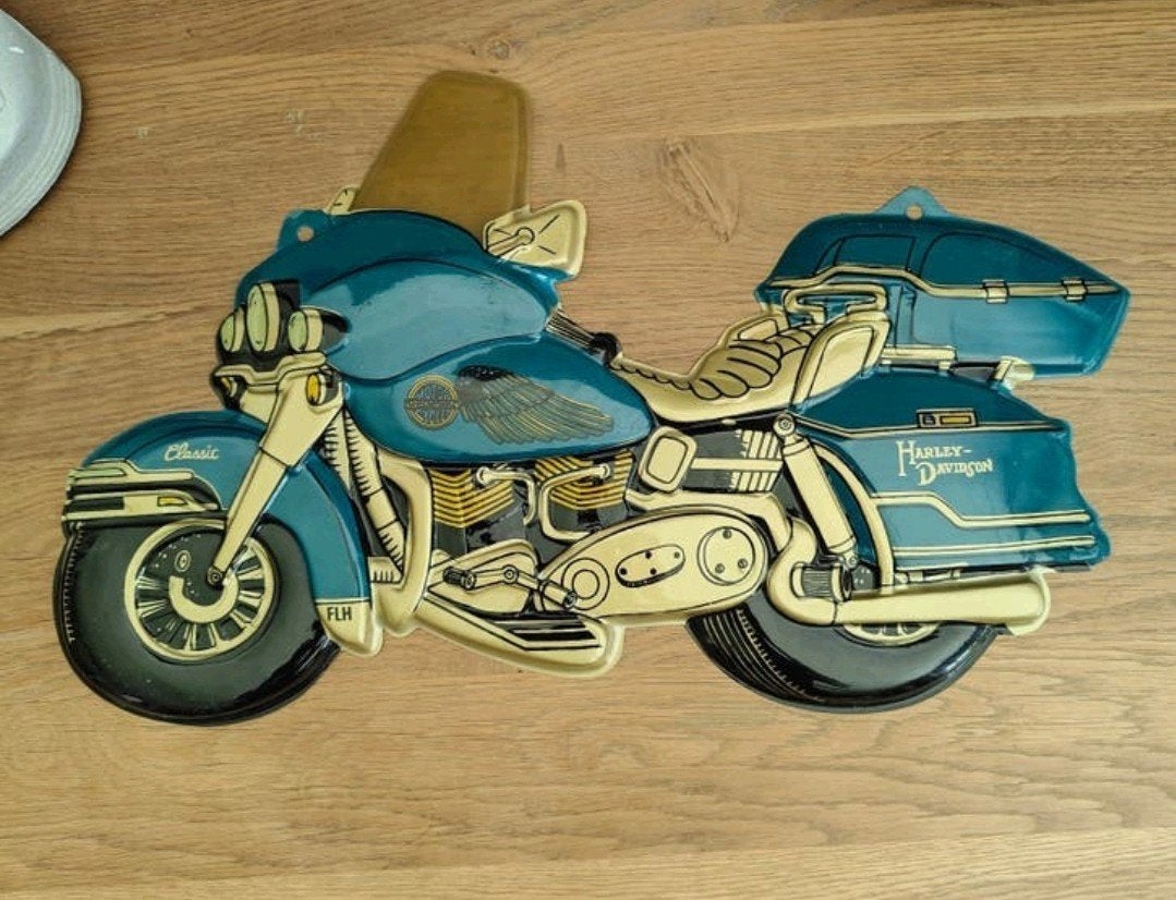 Mooi groot kunstof Harley Davidson reclame object., Ophalen of Verzenden, Gebruikt