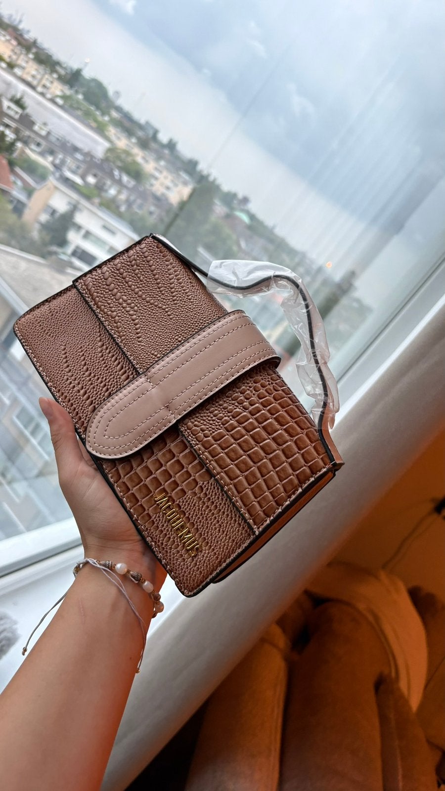 Jacquemus crocodile dames tas, Ophalen of Verzenden, Nieuw