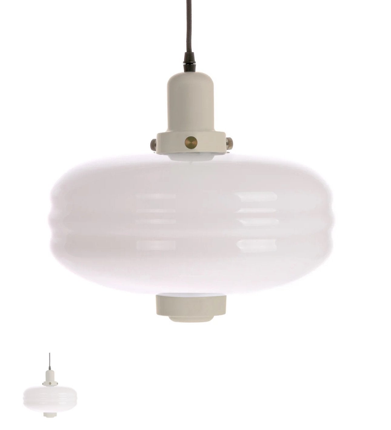HK living pendant lamp zwart wit, Ophalen of Verzenden, Zo goed als nieuw