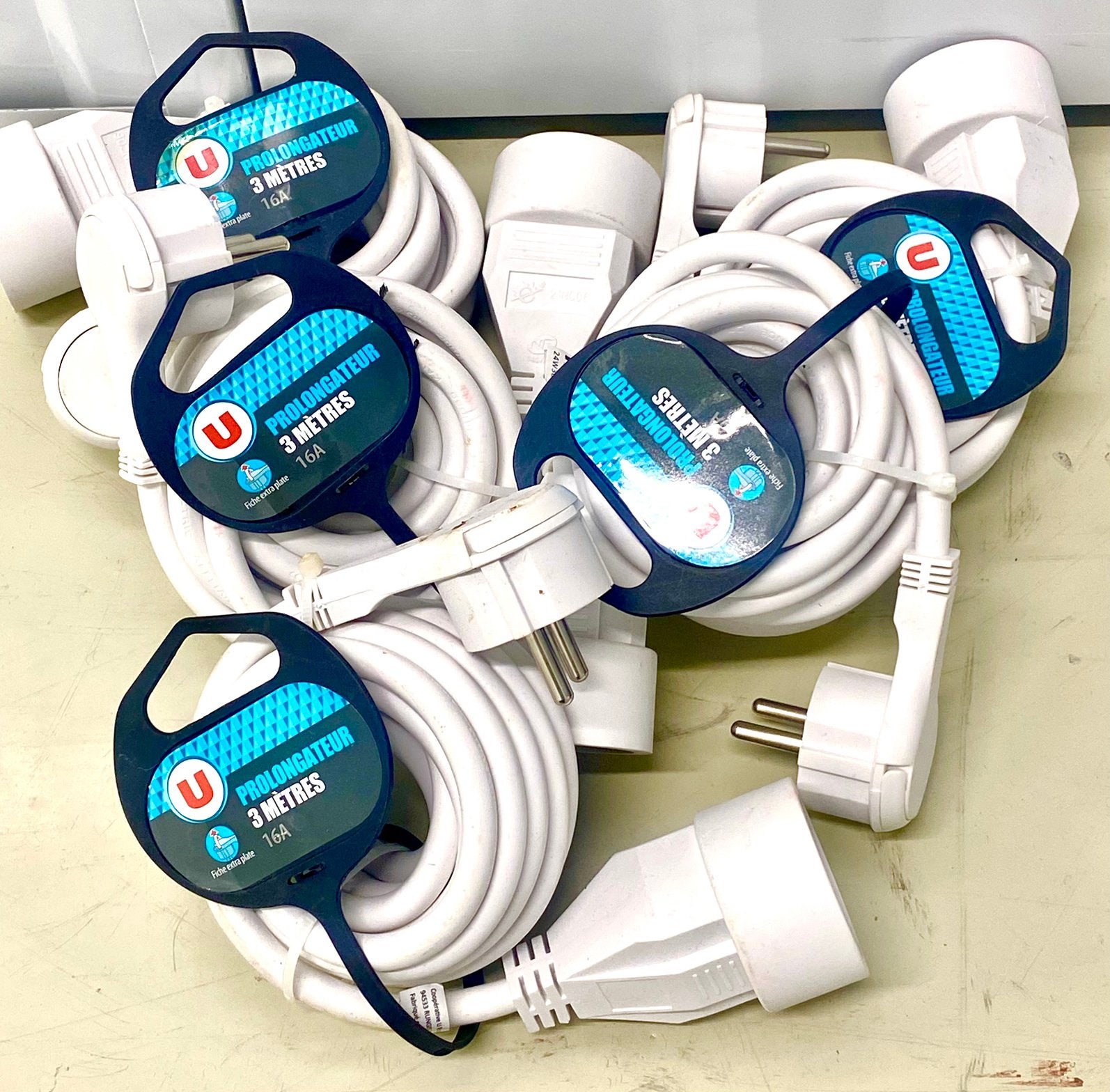 5x Verlengsnoer 3 Meter 16A – Nieuw/Ongebruikt, Ophalen of Verzenden, Zo goed als nieuw, Kabel of Snoer