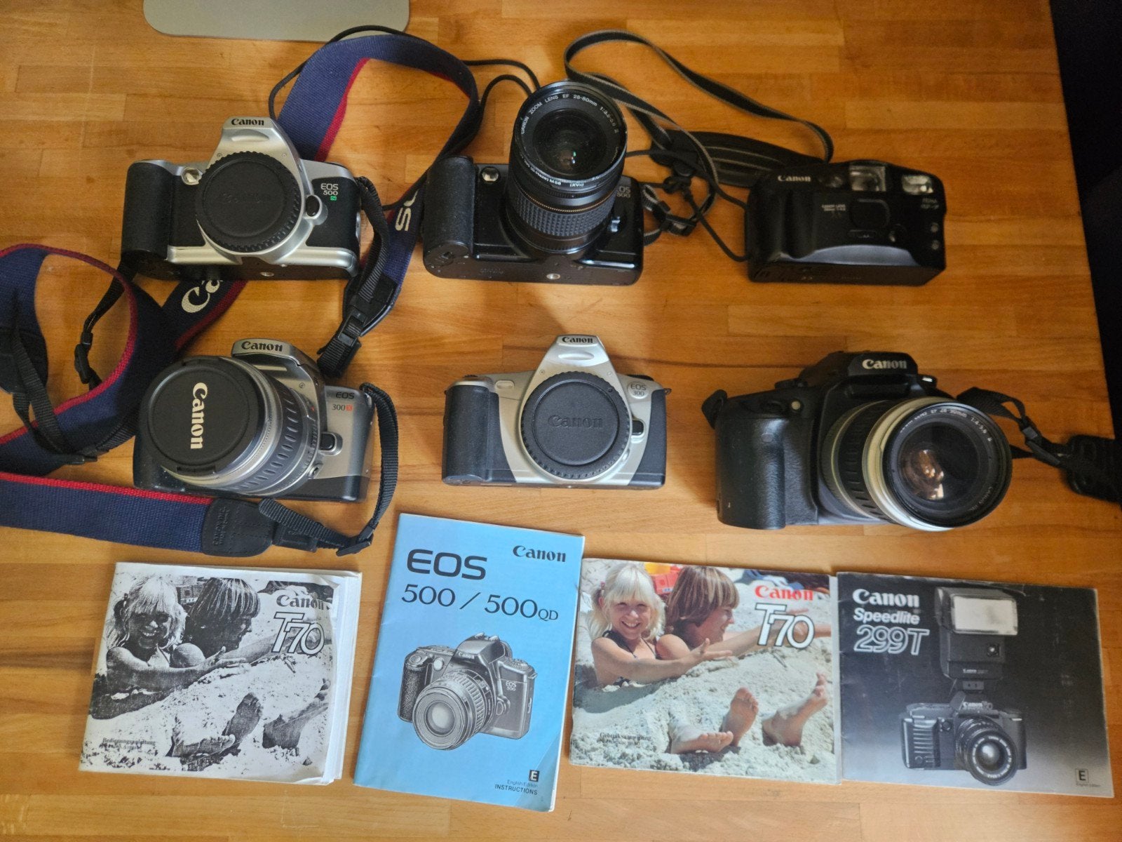 Diverse Canon camera's en accessoires - Vintage collectie, Ophalen of Verzenden, Gebruikt, Spiegelreflex, Canon