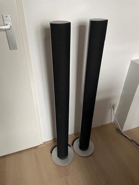 Bang & Olufsen Beolab 6000 (zeldzame zwarte uitvoering), Audio, Tv en Foto, Luidsprekers, Zo goed als nieuw, 60 tot 120 watt, Front, Rear of Stereo speakers