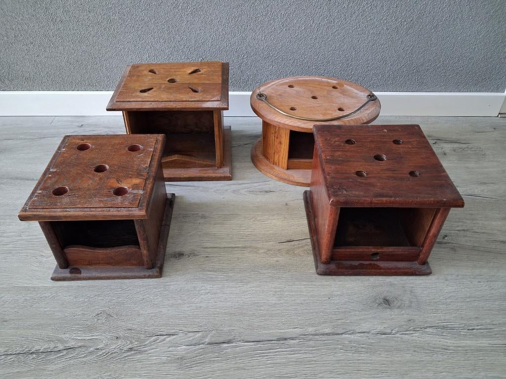 4 antieke stoven / stoofjes, Ophalen of Verzenden