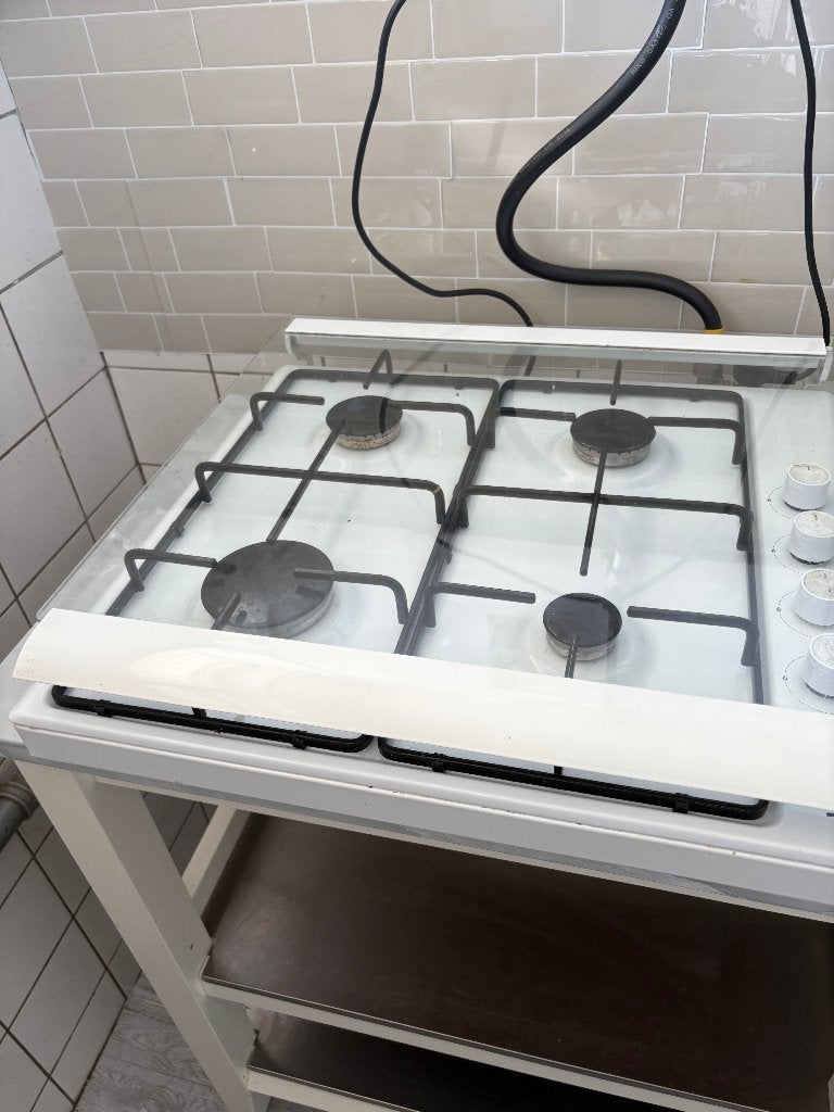 Beko 4-pits gaskookplaat – € 40, ophalen Zwolle, Witgoed en Apparatuur, Kookplaten, Ophalen, ., 4 kookzones, Vrijstaand