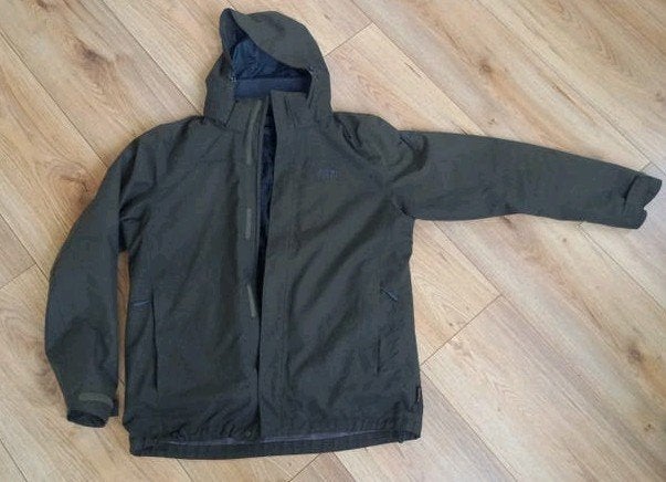 Jack Wolfskin 3 in 1 Winterjas Donker Groen, Ophalen, Gedragen, Maat 52/54 (L), Jack Wolfskin