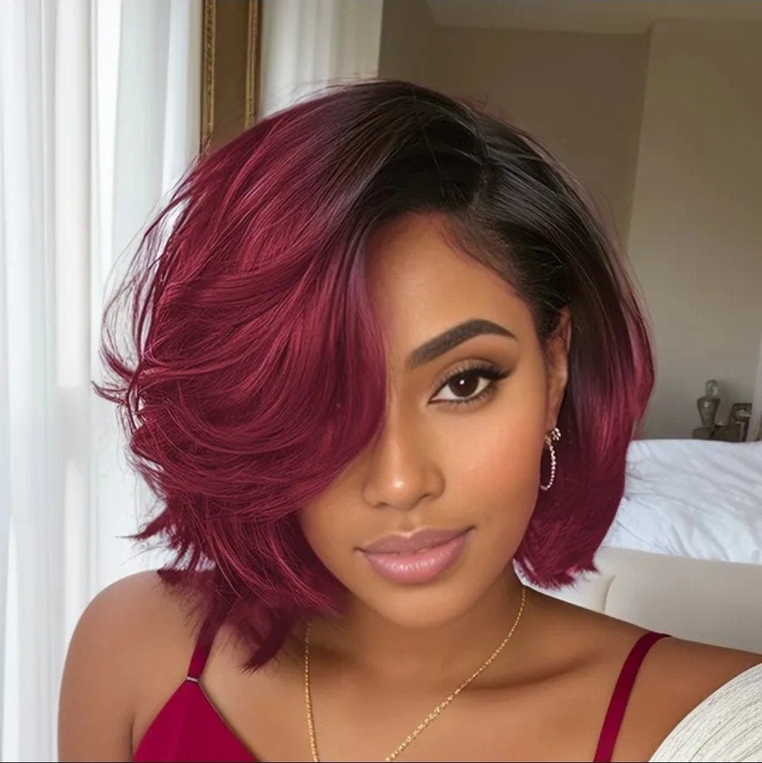 pixie kort pruik / wig 100% menselijke haar, Ophalen of Verzenden, Nieuw, Pruik of Haarverlenging