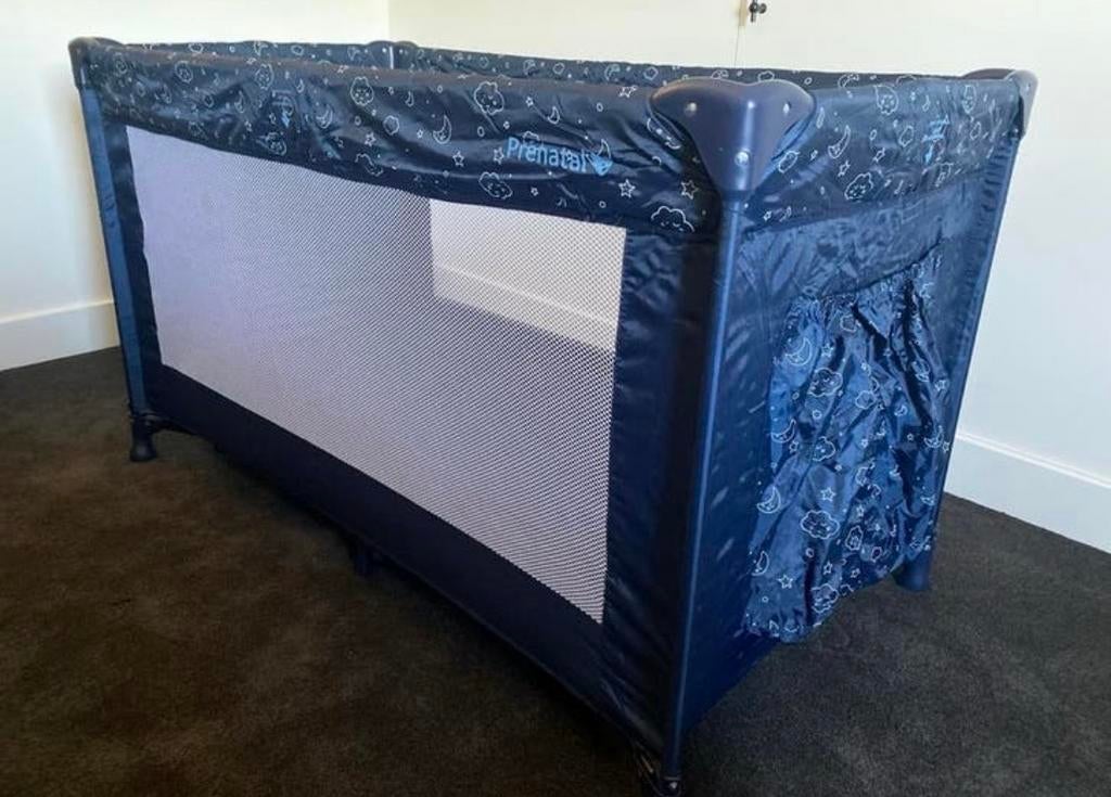 Prenatal Campingbed met matras, Ophalen, 70 tot 85 cm, 140 tot 160 cm, Zo goed als nieuw