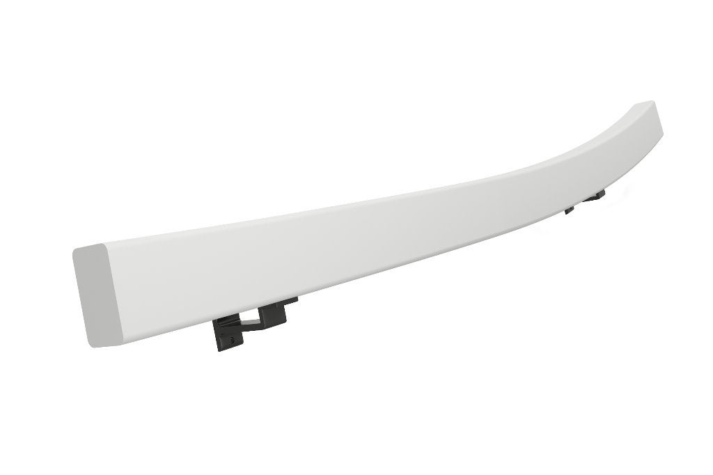 Beuken wit gegrond rechthoekig(38x67mm) gebogen leuningen 3x, Overige materialen, Nieuw, Ophalen of Verzenden, Minder dan 100 cm