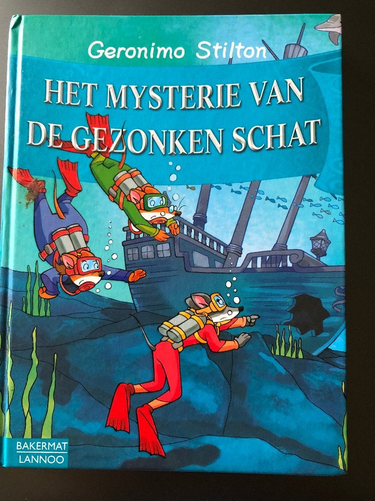 Geronimo Stilton Het mysterie van de gezonken schat, Ophalen of Verzenden, Zo goed als nieuw, Fictie algemeen