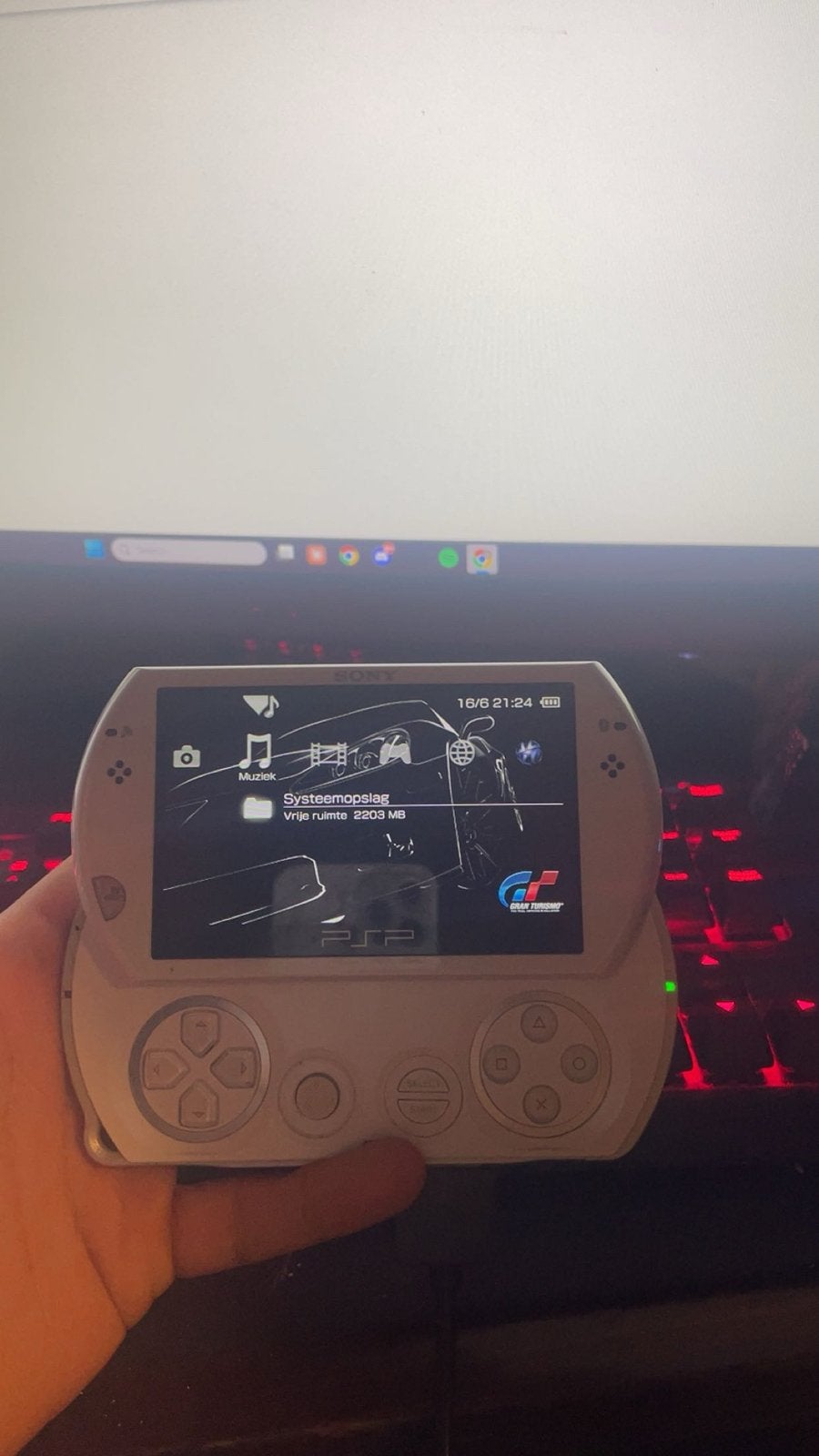 Sony PSP GO, Ophalen of Verzenden, Gebruikt, Wit, PSP Go