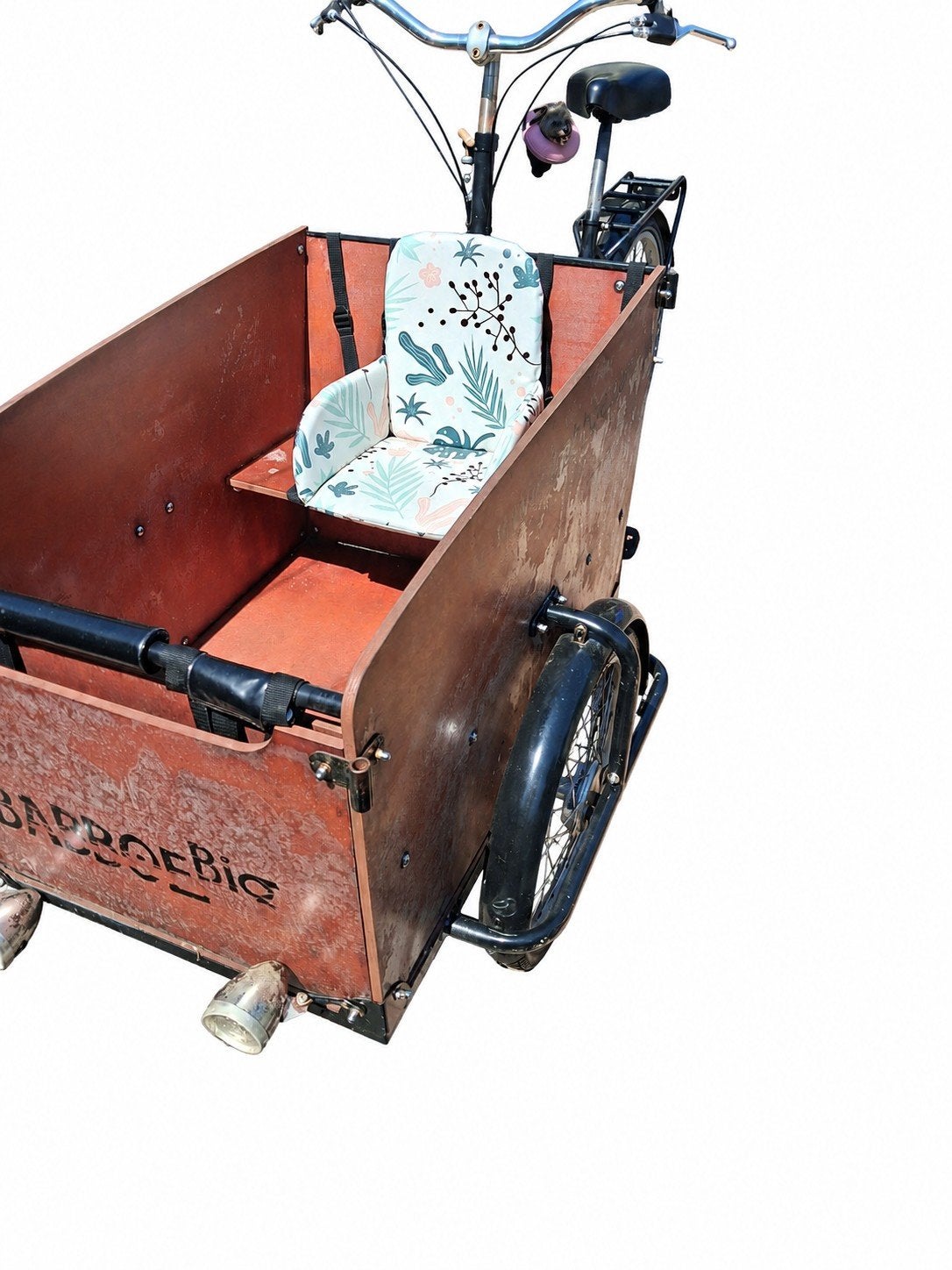 Babboe Big Bakfiets met versnellingen en handrem, Fietsen en Brommers, Fietsen | Bakfietsen, 4 kinderen of meer, Gebruikt, Velgrem