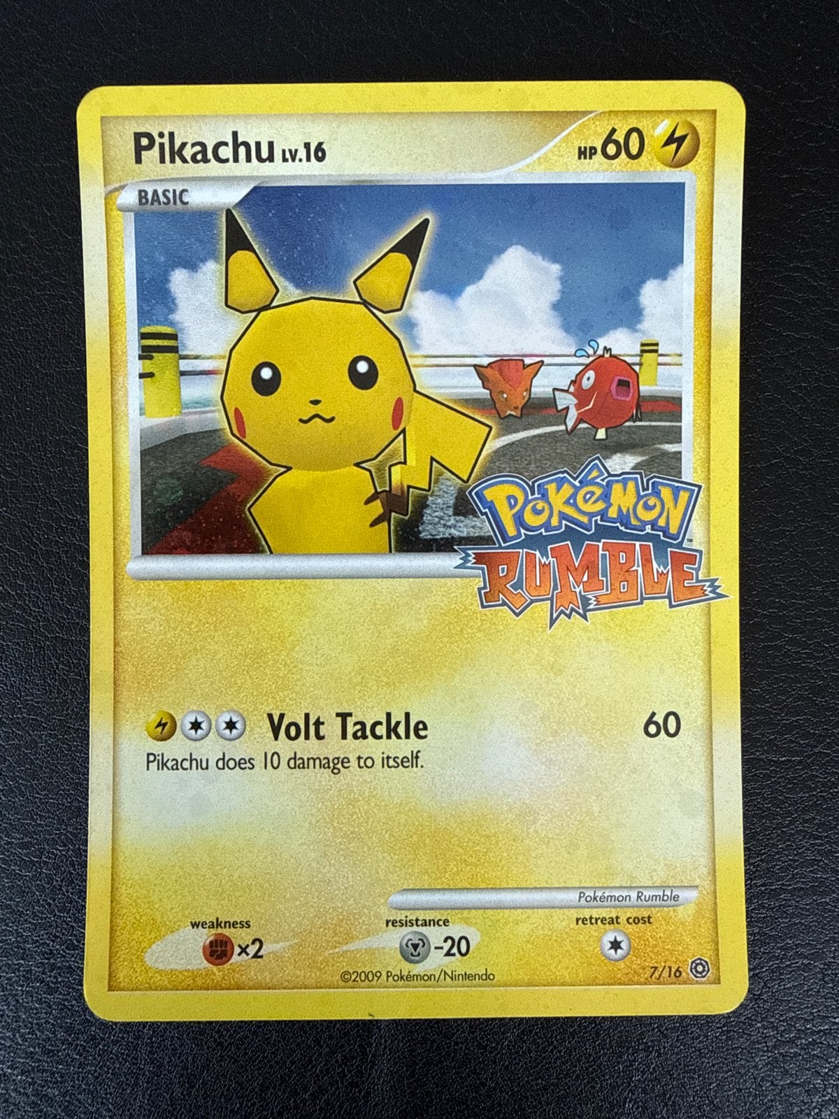 Pikachu Rumble Pokémon Kaart - NM/Minimale Gebruikerssporen, Ophalen of Verzenden, Zo goed als nieuw, Losse kaart