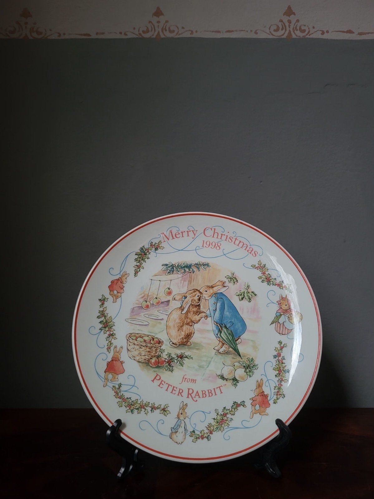 Wedgwood ~ Peter Rabbit Kerstbord, Antiek en Kunst, Ophalen of Verzenden