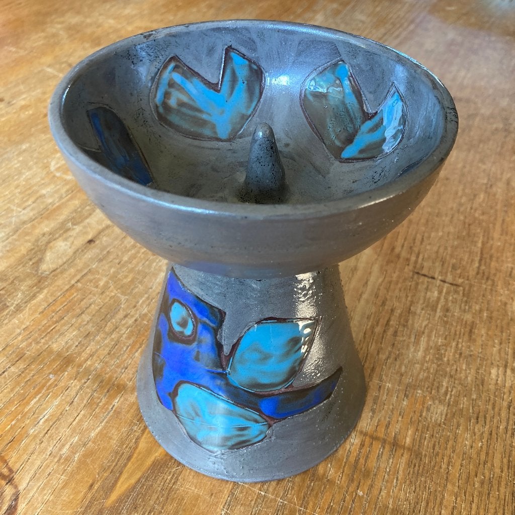 Vintage Henk Potters aardewerk keramiek kandelaar, Ophalen of Verzenden