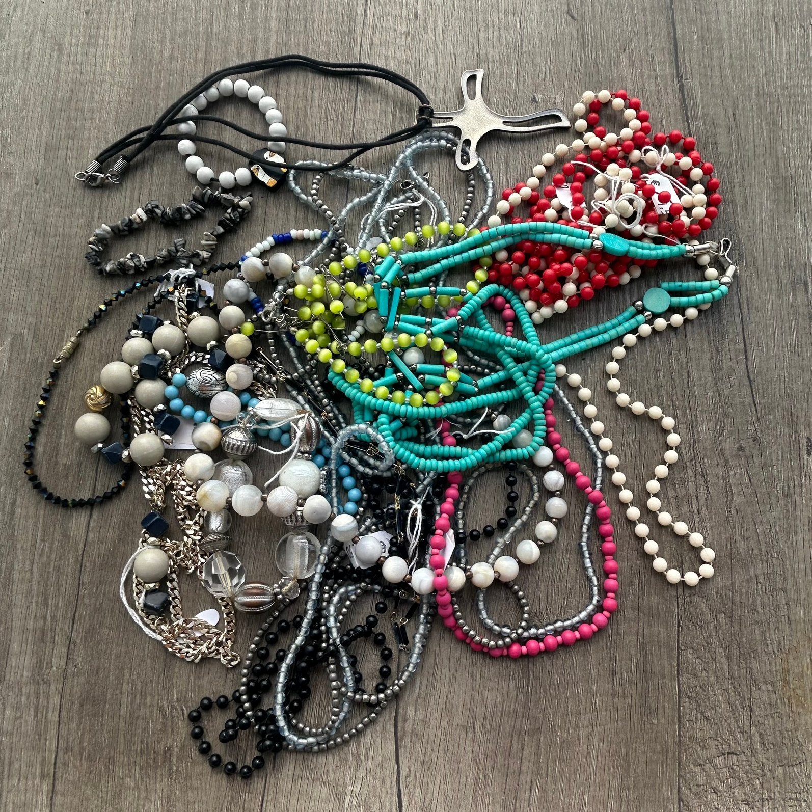 Partij Bijoux kettingen/armbanden, Sieraden, Tassen en Uiterlijk, Kettingen, Ophalen of Verzenden, Zo goed als nieuw, Overige kleuren