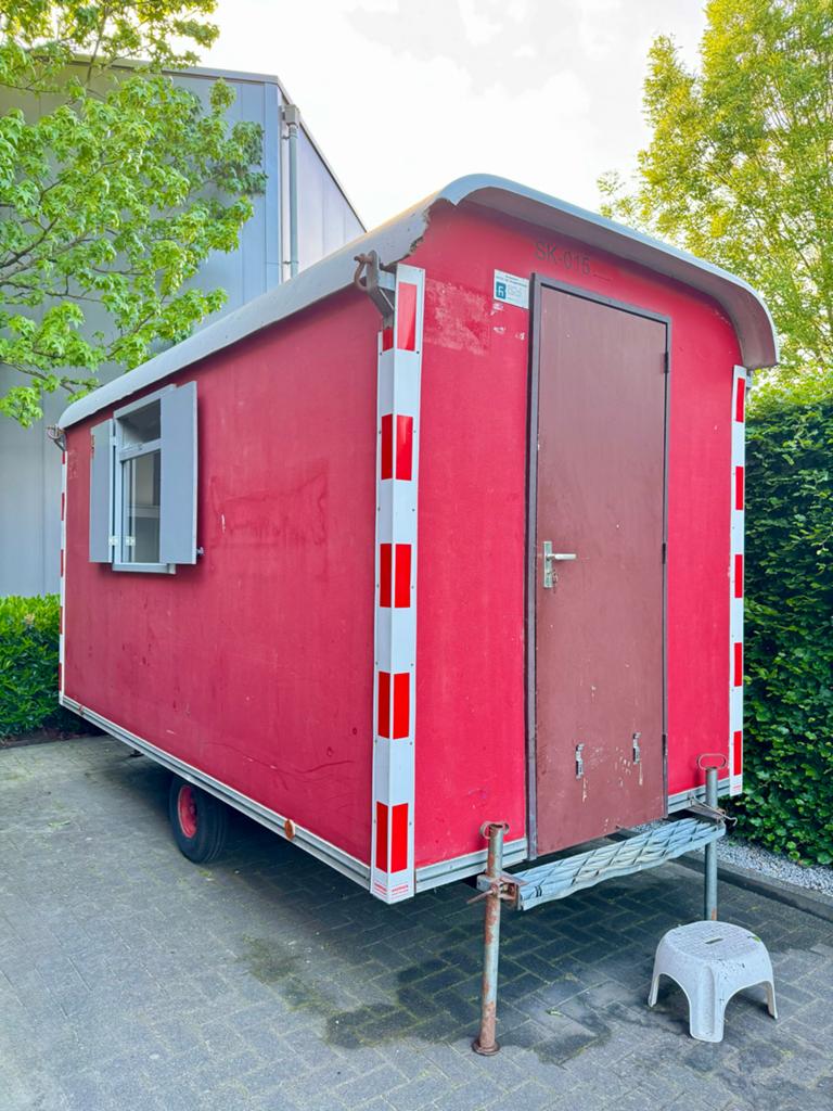 Werkkeet / Schaftwagen / Kantoorunit, Doe-het-zelf en Verbouw, Bouwketen en Schaftketen, Ophalen