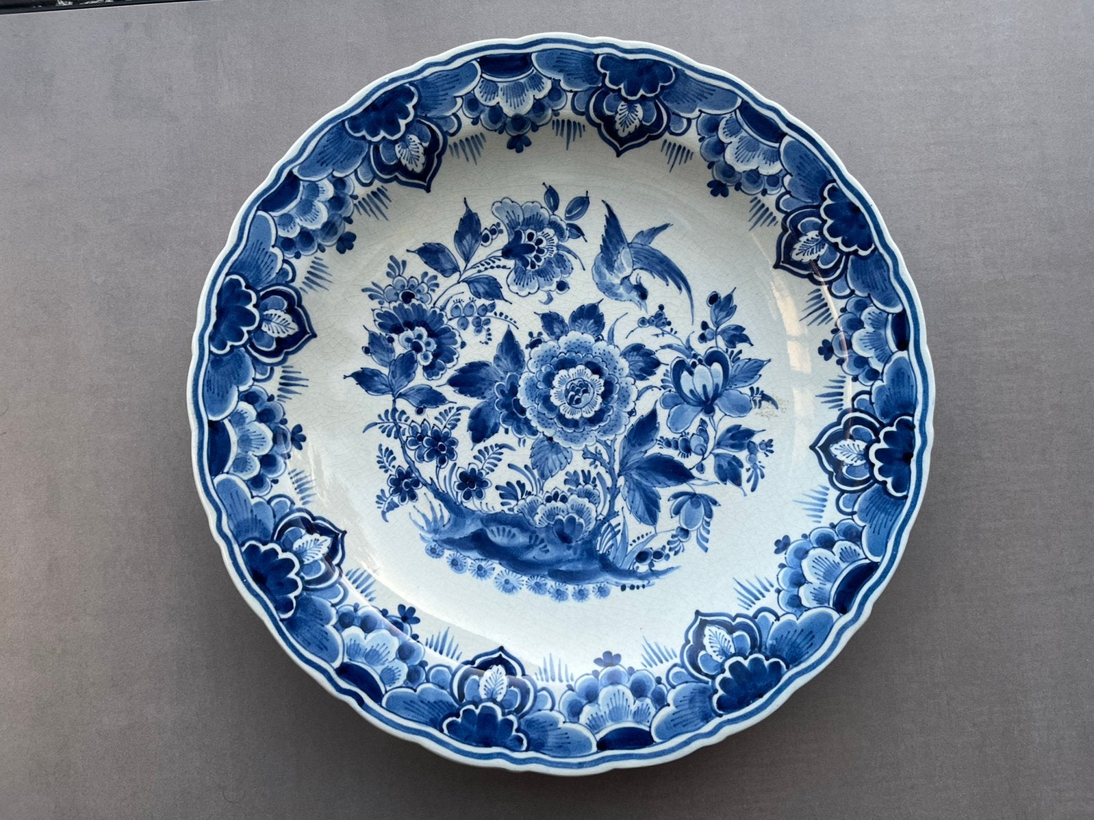Delft Blauw Wandbord Porceleyne Fles - 29 cm, Antiek en Kunst, Ophalen of Verzenden