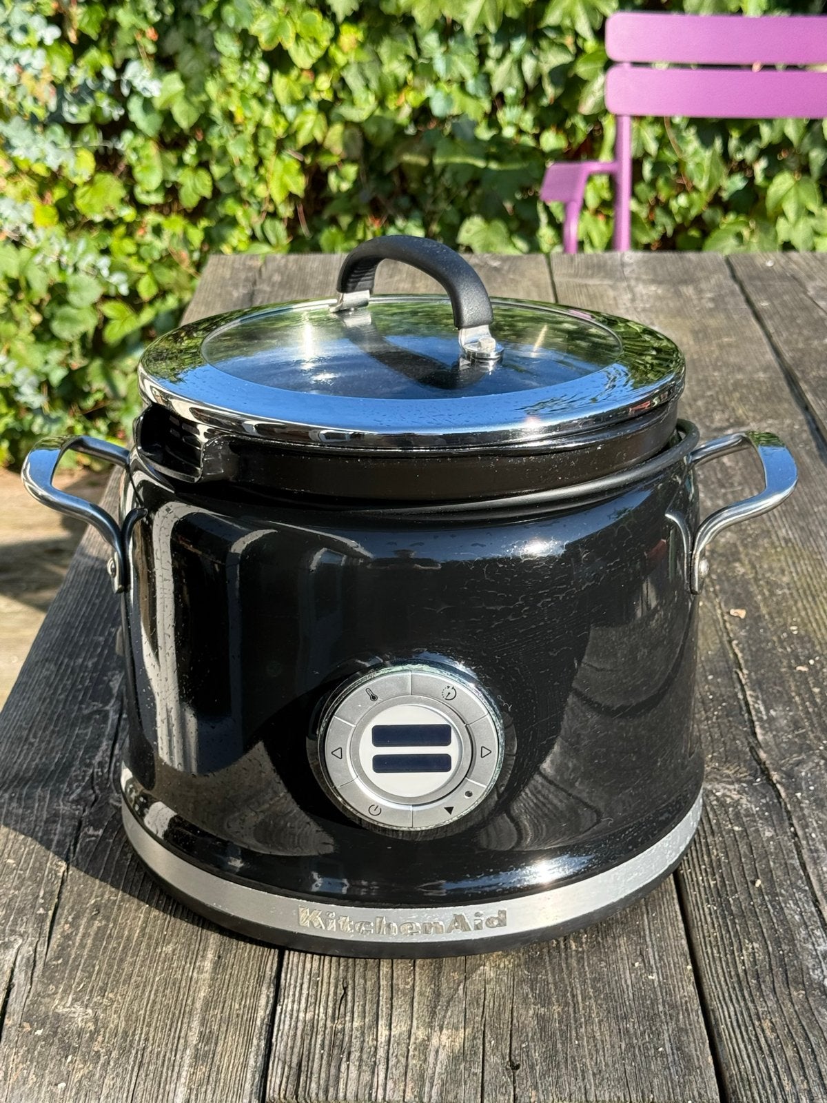 KitchenAid 5KMC4241 Multicooker - Zwart, 4 liter of meer, Ophalen, Gebruikt, 1 snelheid