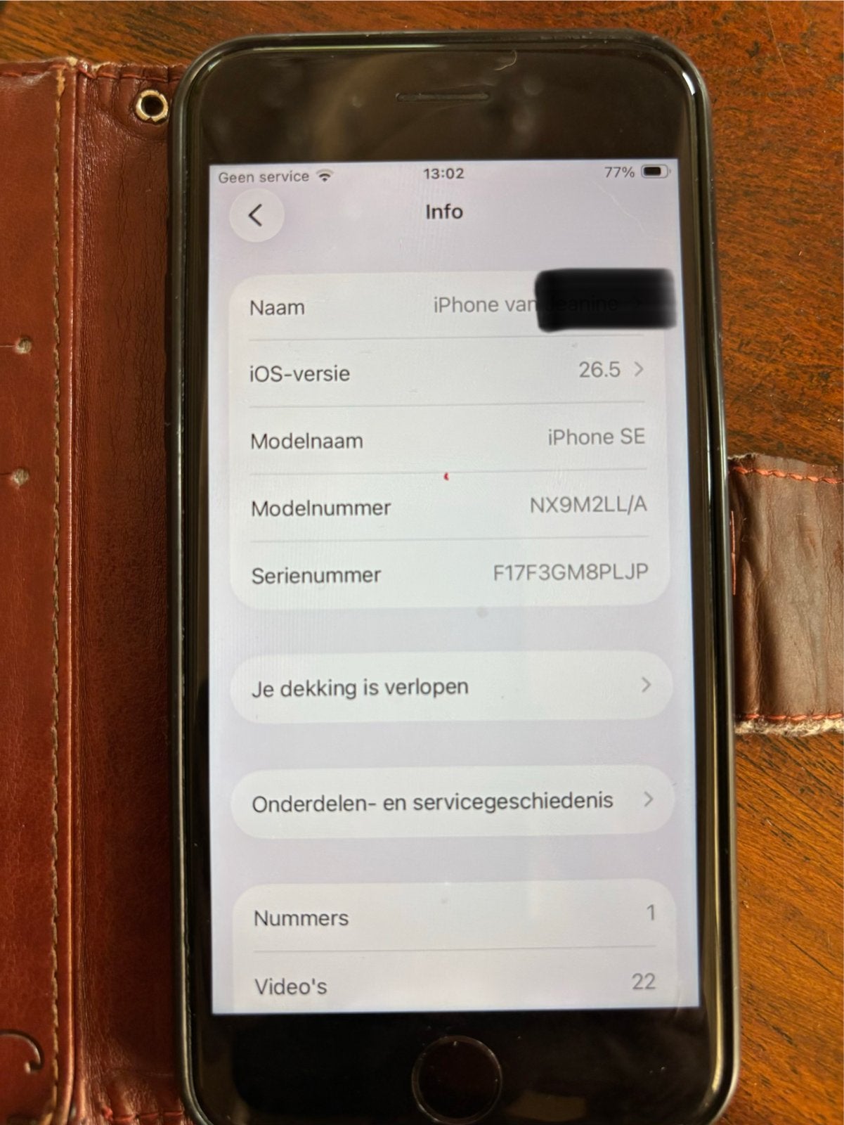 iPhone SE (2020) 64GB Zwart met hoesje en lader, Ophalen, Gebruikt, 77 %, 64 GB
