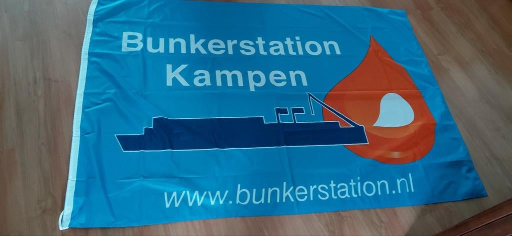 Bunkkerstation Kampen 100 x 145 cm scheepvaartvlag, Ophalen of Verzenden