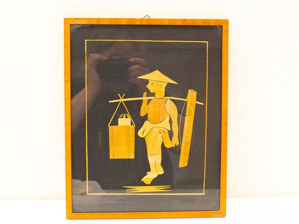 vintage bamboe snijwerk 30649, Ophalen of Verzenden, Voor 1920, Ongelopen, Frankrijk