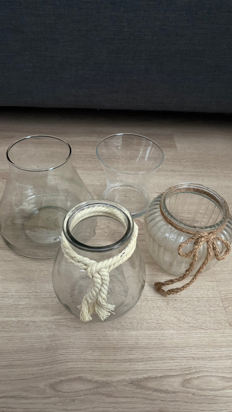 Potten / Vazen, Huis en Inrichting, Woonaccessoires | Vazen, Overige kleuren, Ophalen of Verzenden, Minder dan 50 cm, Glas