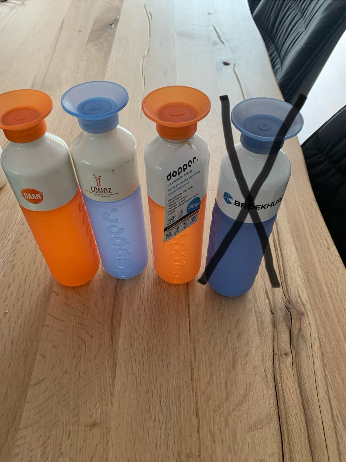 Nieuwe Dopper drinkflessen - diverse kleuren, Ophalen of Verzenden, Nieuw