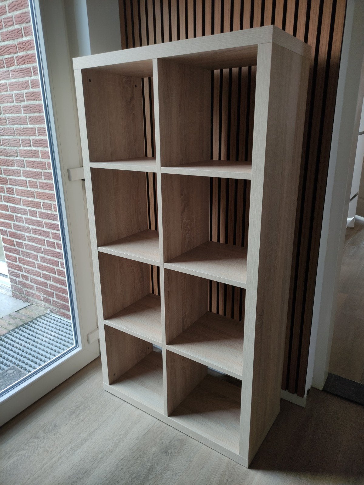 Kast met 8 vakken - Licht houtkleur, Huis en Inrichting, Ophalen, Met plank(en), Gebruikt, Modern, Scandinavisch