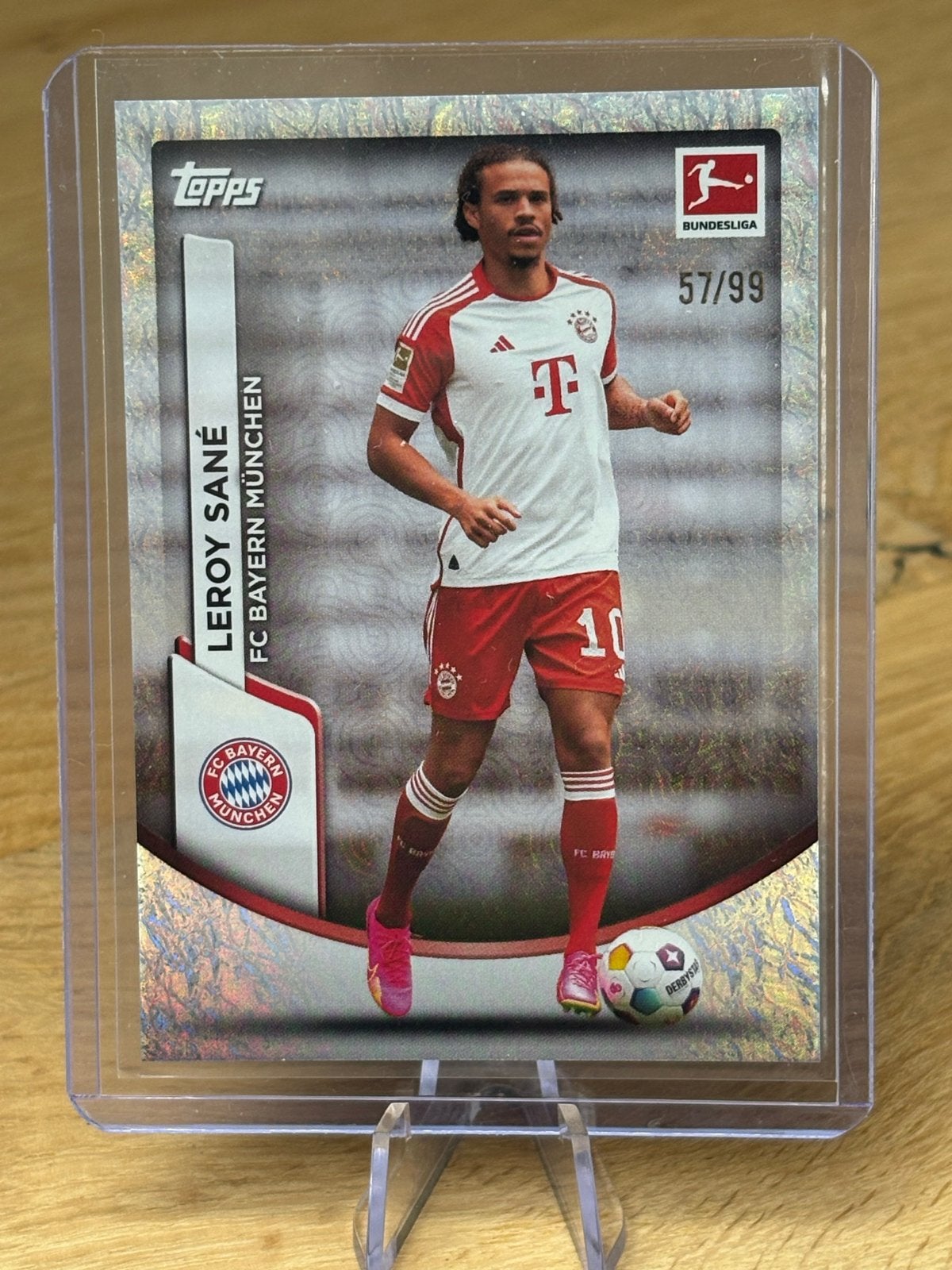 Topps Bundesliga Leroy Sané FC Bayern München Kaart 57/99, Ophalen of Verzenden, Zo goed als nieuw, Buitenlandse clubs, Spelerskaart