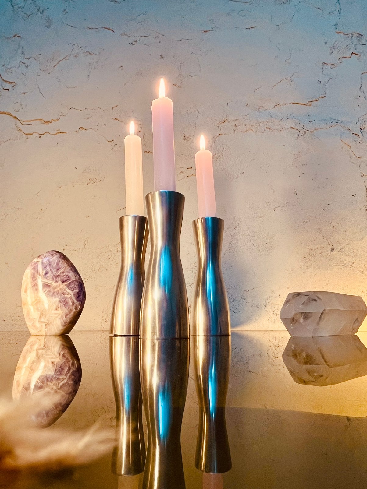 Set 3 Erika Pekkari design kandelaars, Ophalen of Verzenden, Zo goed als nieuw
