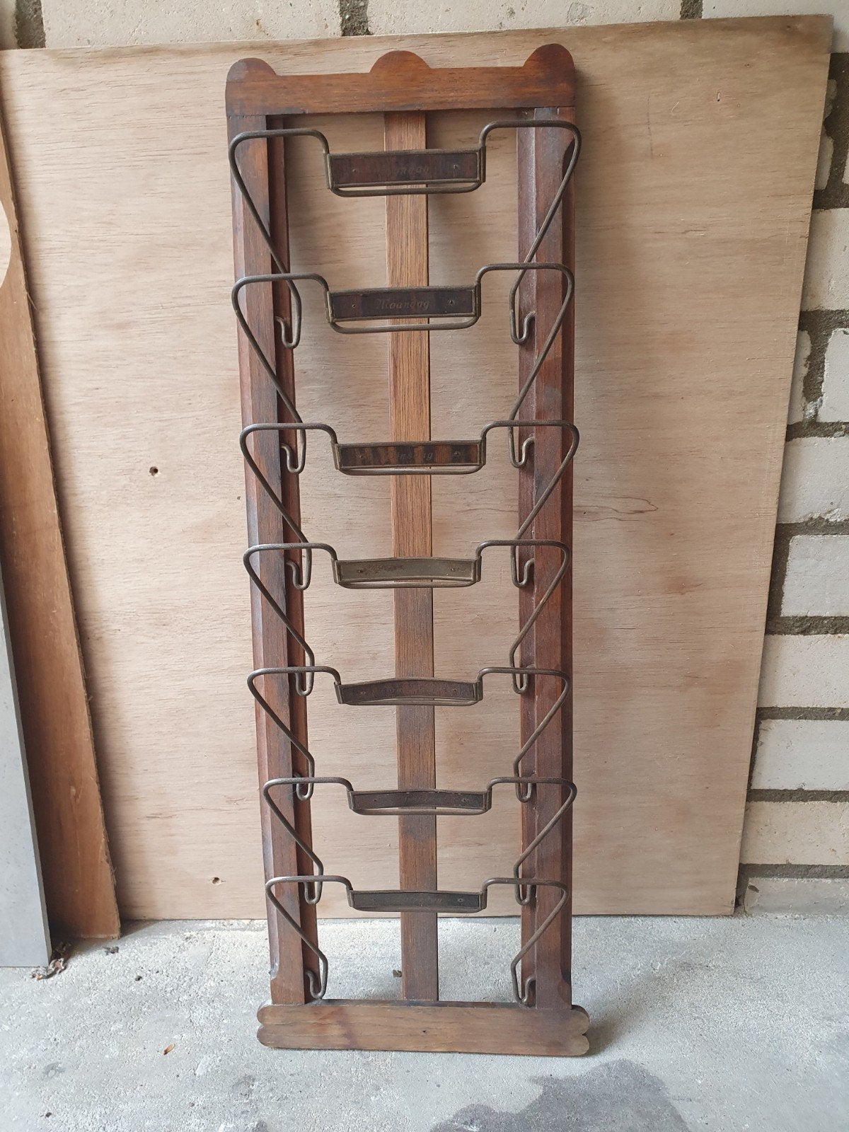 Ouderwetse krantenplank - Vintage krantenhouder, Ophalen