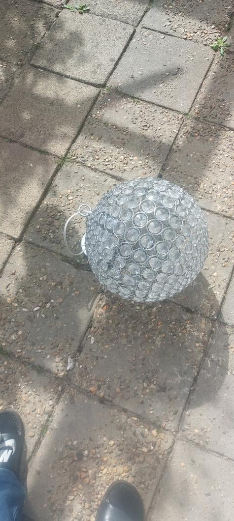 Moderne kristallen hanglamp - sfeervolle verlichting, Ophalen, Gebruikt, Glas, Modern, Glamour