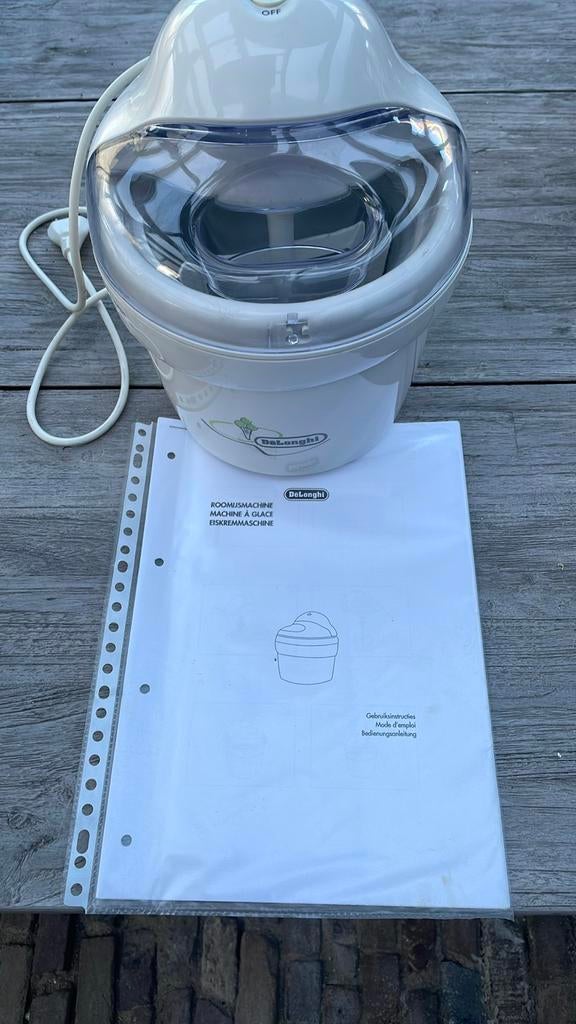 DeLonghi ijsmachine met handleiding, Ophalen, Gebruikt, Koelelement
