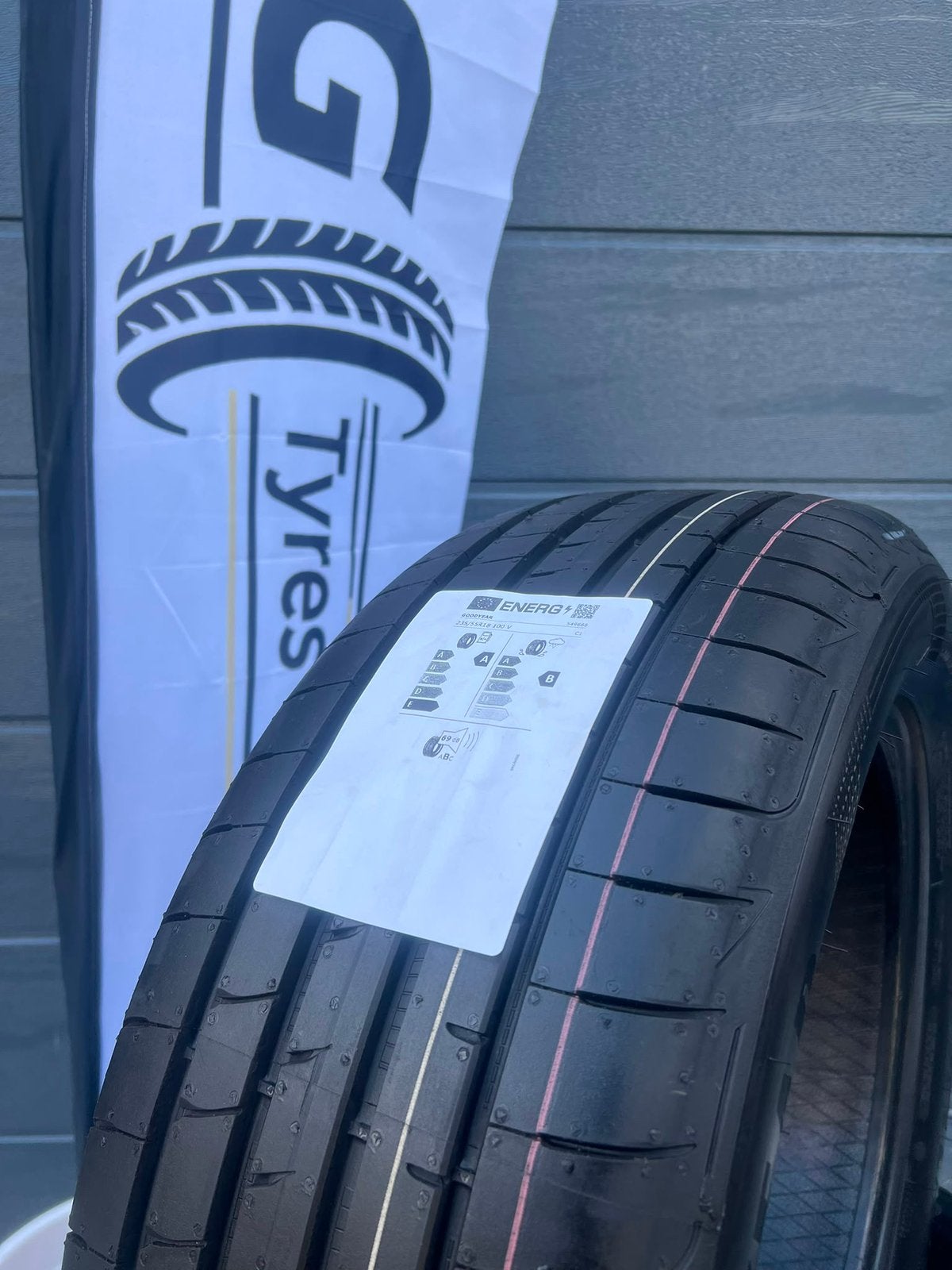 4x 235 55 R18 100V Goodyear Eagle F1 Asymmetric 5, 18 inch, Nieuw, Ophalen of Verzenden, 235 mm