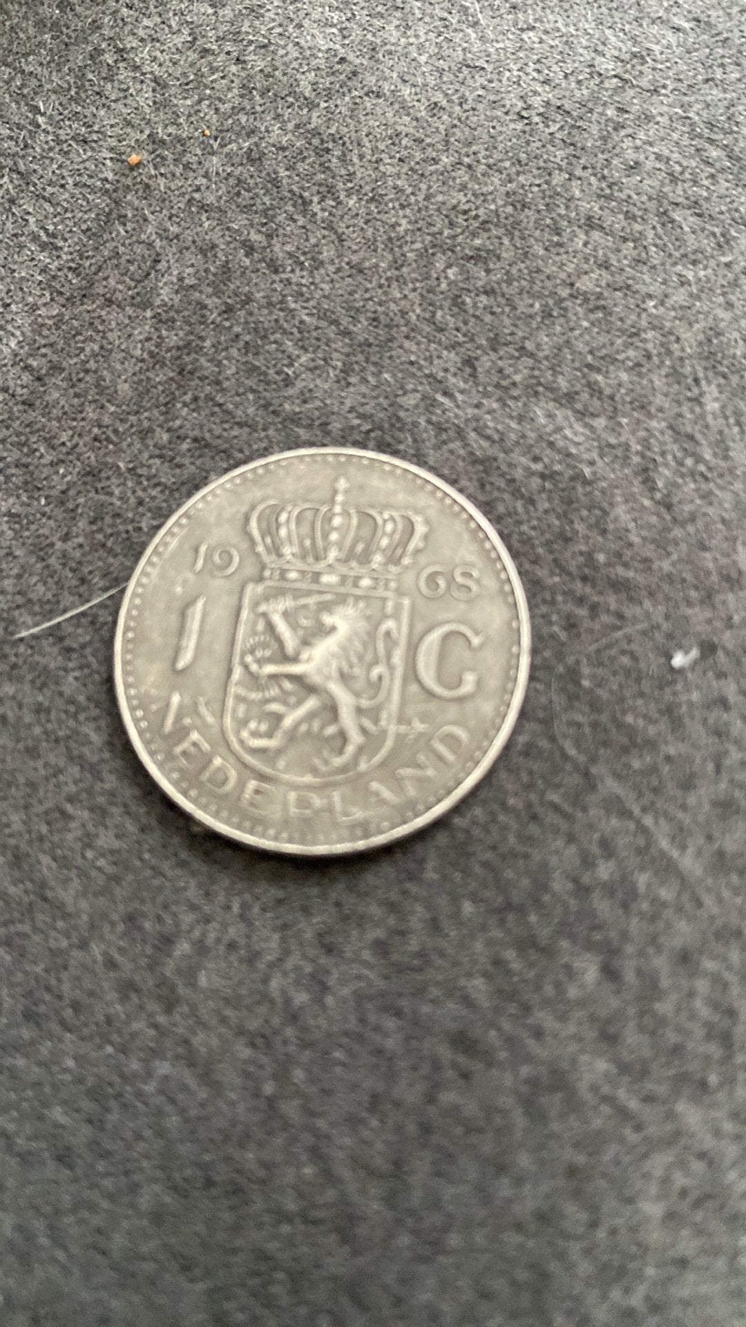 Gulden 1968, Postzegels en Munten, Munten | Nederland, Ophalen of Verzenden, Koningin Juliana, 1 gulden