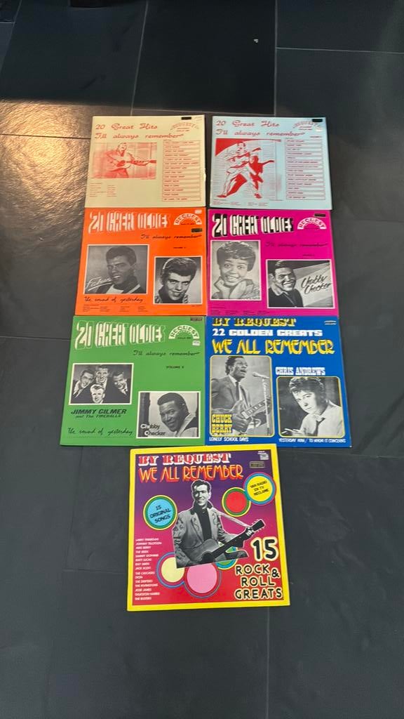 Lot unieke "Request (Remember) LP's G Oldies serie (7 X LP), Complilatie, Gebruikt, Overige genres, Ophalen of Verzenden