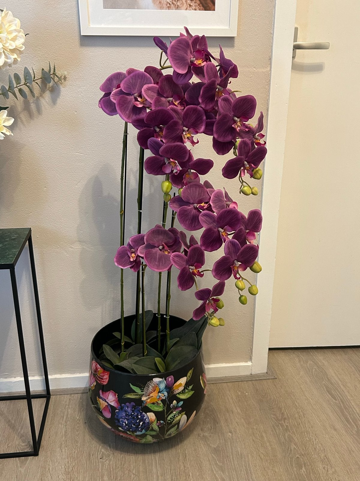 Prachtige kunst orchidee met pot - Ophalen in Zutphen, Ophalen, Kunstbloem, Zo goed als nieuw, Kunststof