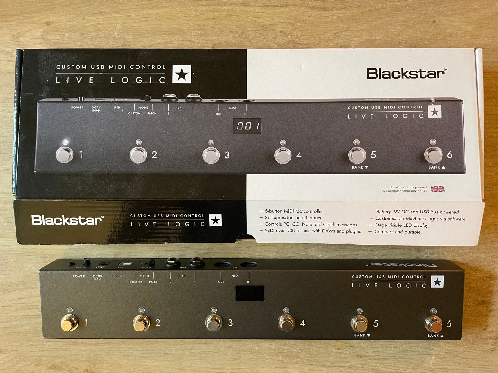 Blackstar Live Logic custom USB midi foot controller, Ophalen of Verzenden, Zo goed als nieuw